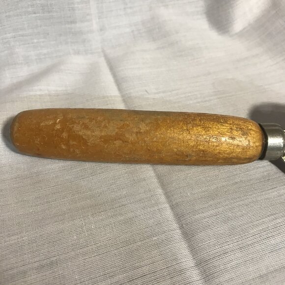 Vintage Wooden Handle Can Opener With Metal Blade & Bottle Opener 5 " - Picture 4 of 7